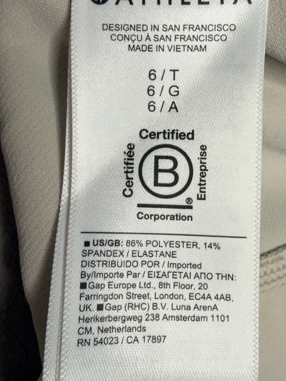 Athleta Endless High Rise Cargo Pants Womens 6 Tall Tan NWOT - Picture 6 of 11